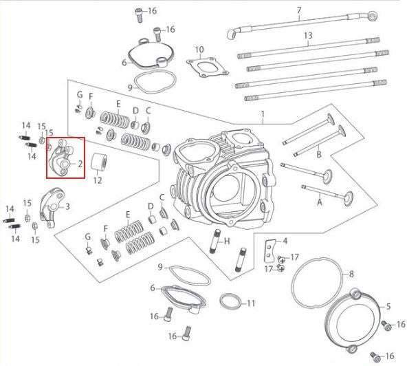 INTAKE ROCKER ARM COMP.