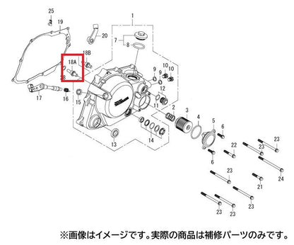 クラッチリフターピン(41.3MM) ダイカストクラッチカバー用 エイプ XRモタード