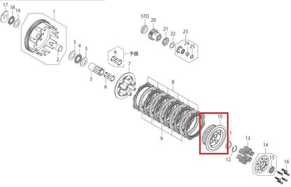 Clutch Center Standard Clutch Type R Wet Type for Normal Main Shaft