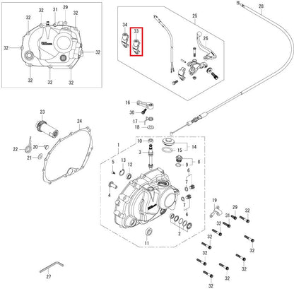 Mirror Bracket (for Quick Release) 8mm M8 x 1.25