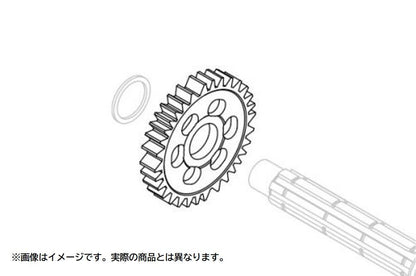 COUNTERSHAFT 1st GEAR COMP. (35T) KSR110/4-speed close-ratio