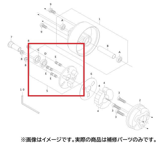 Retainer COMP for SP Takegawa Rear Drum Damper Hub Kit Monkey
