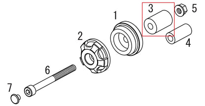 Rubber (6.6×16.8×18.5) 2 pcs. Repair parts