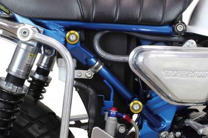 ボルトリテーナーセット ゴールドアルマイト 2個セット モンキー125 ダックス125