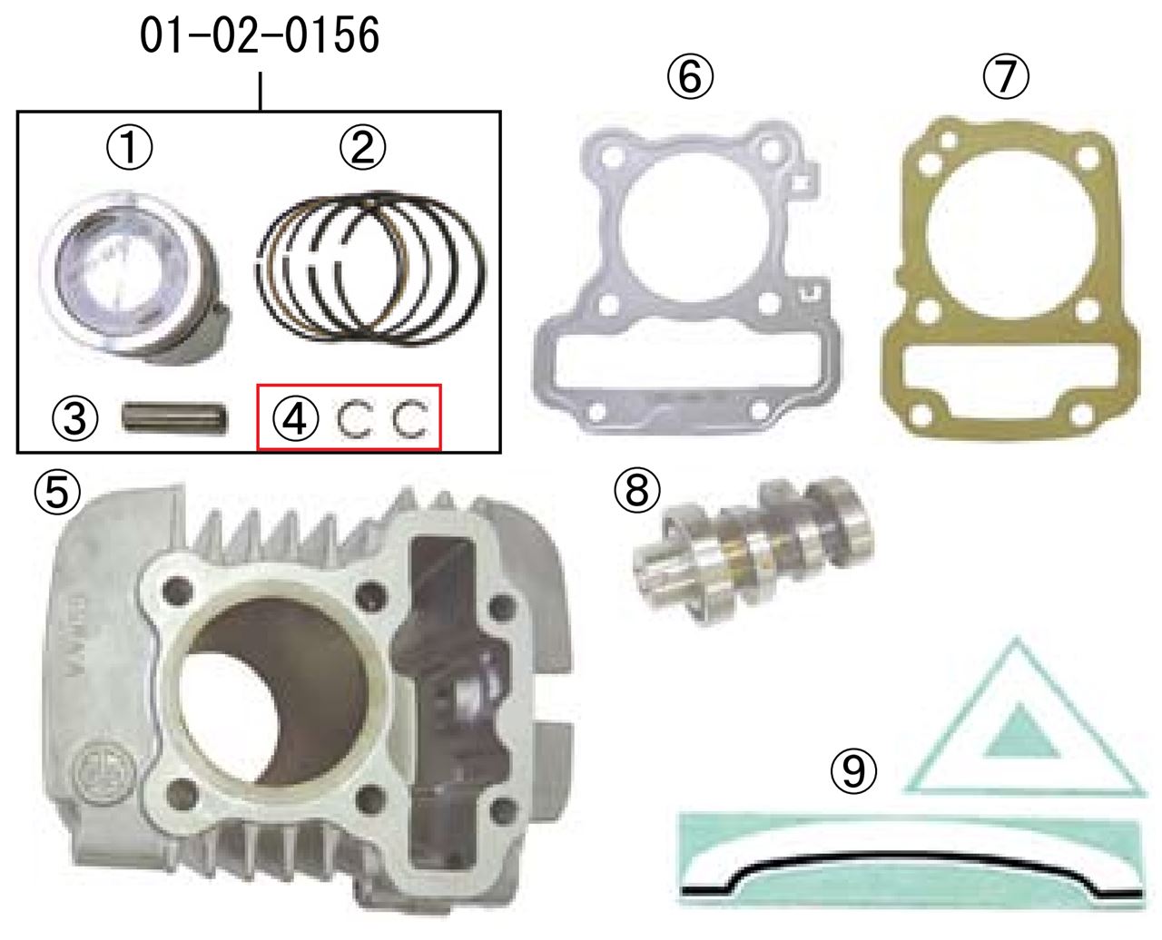 Piston Pin Circlip φ10x1.0 / 10 pcs Engine Repair Parts