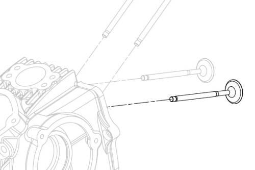 Intake Valve for Super Head 4V+R, 1 pc.