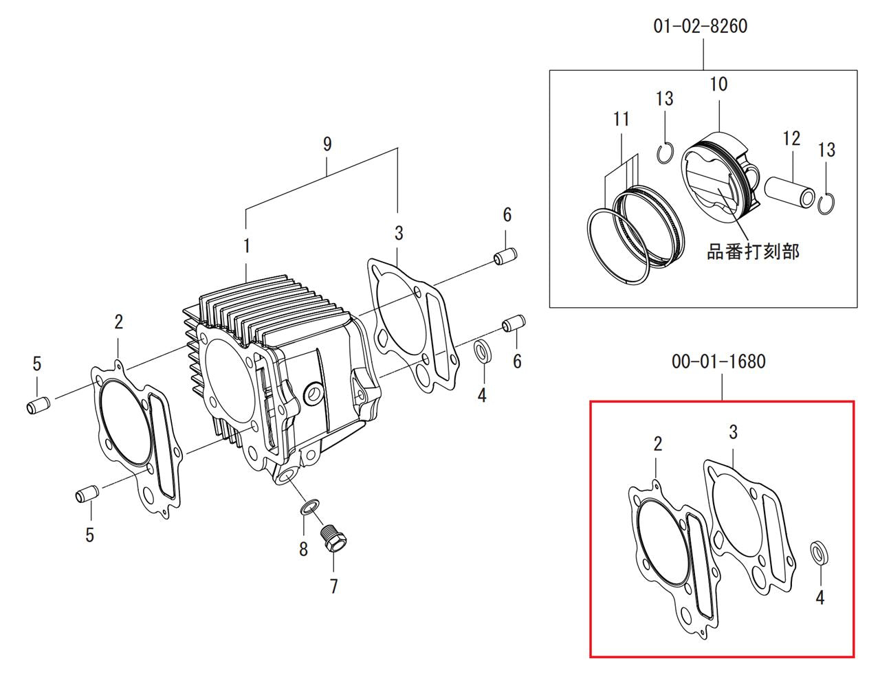 ガスケット B-セット 148-4SM コンプリート専用