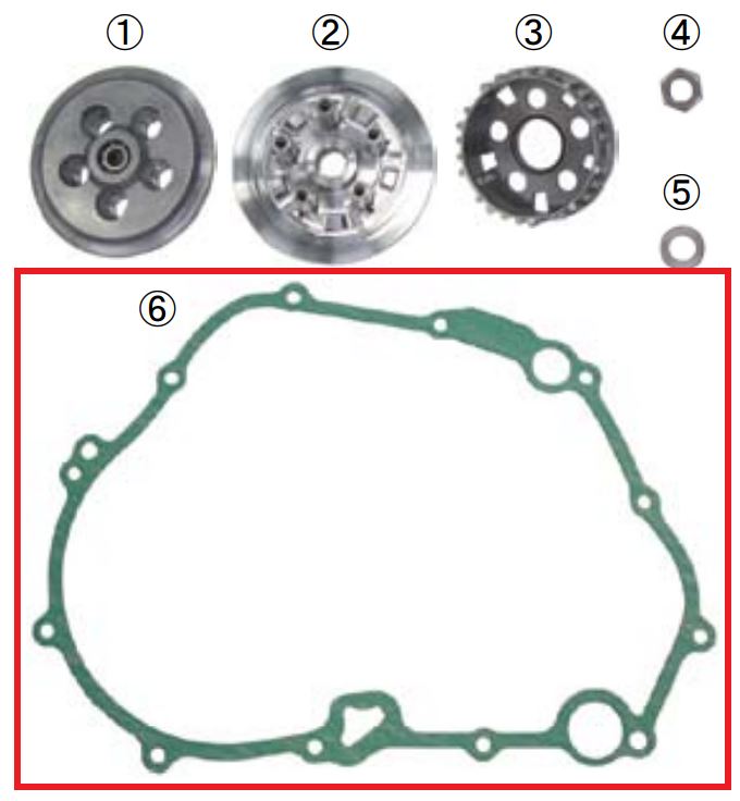R. crankcase cover gasket CBR250R