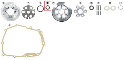 Primary Drive Gear Thrust Washer TCC-COMP Eng