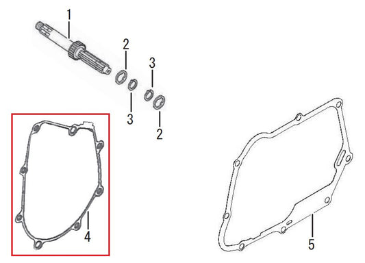 L. Crankcase Cover Gasket Repair Parts