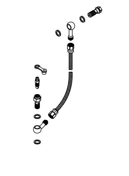 オイルホースセット 乾式クラッチカバー TYPE-R (油圧式)