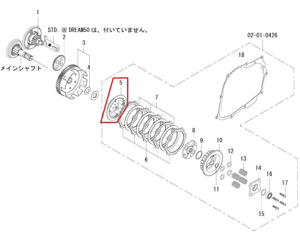 Clutch pressure plate slipper clutch
