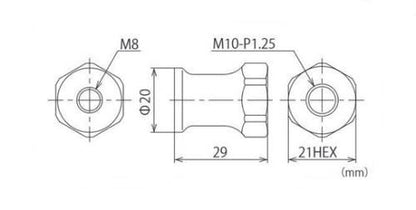 Pivot nut Muffler repair parts