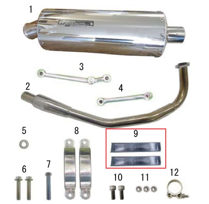Silencer Band Rubber Set for Oval Silencer Separate Band