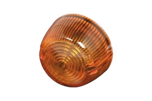 Turn signal lens, round type/M/orange, replacement part
