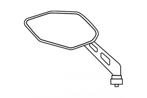 ポリゴンハードミラー(左) M10 正ネジ
