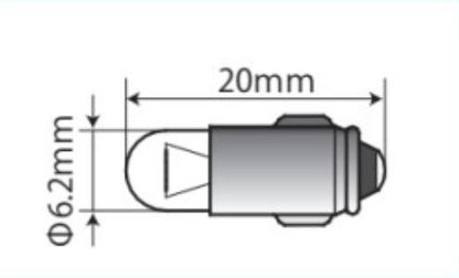 T5 ウエッジ用ラバーソケット メーター用 コード：黒/緑 L300mm オスギボシ
