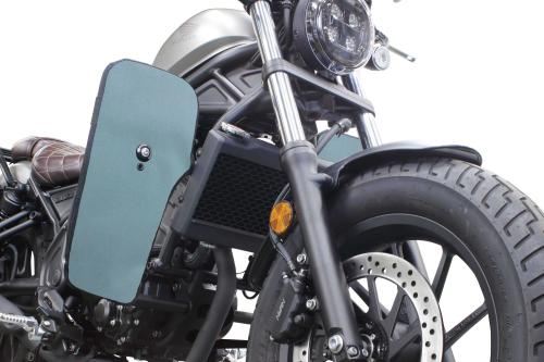 Shield for SP Takegawa Leg Bumper Equipped Vehicles, Gray, Left and Right Set for Cross Cub 50/110, CT125, Rebel 250, CL250, Serow 250