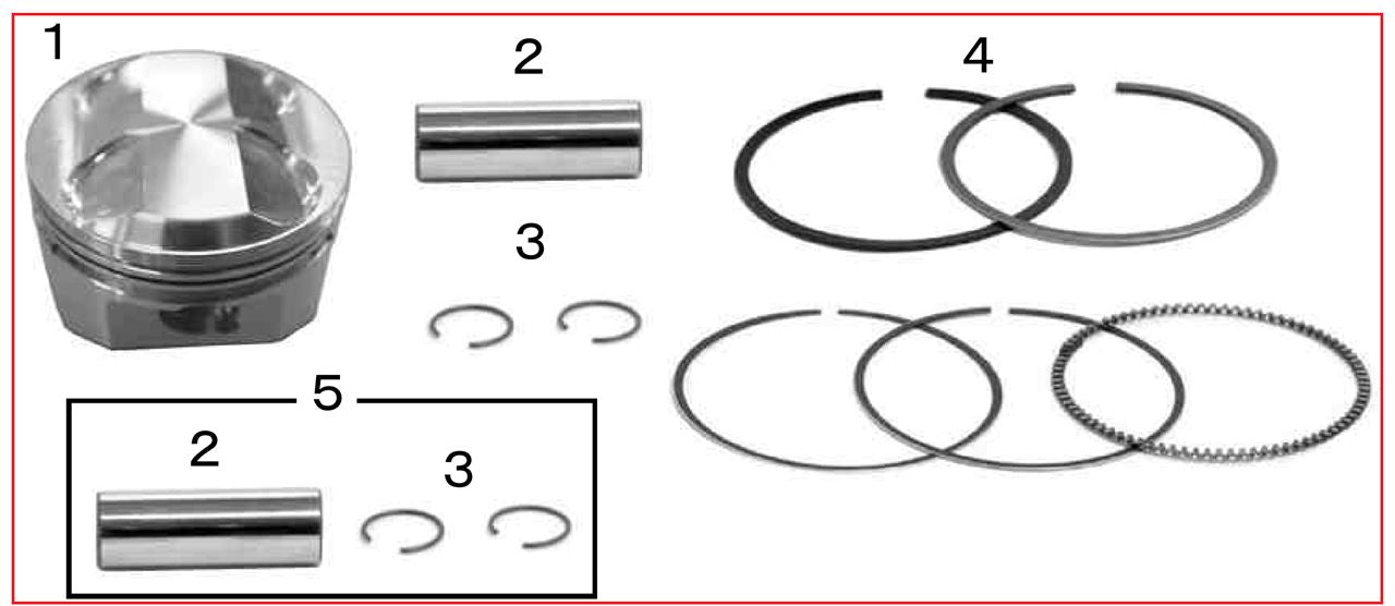 Piston Kit (52mm/105cc) Cub 90/CD90
