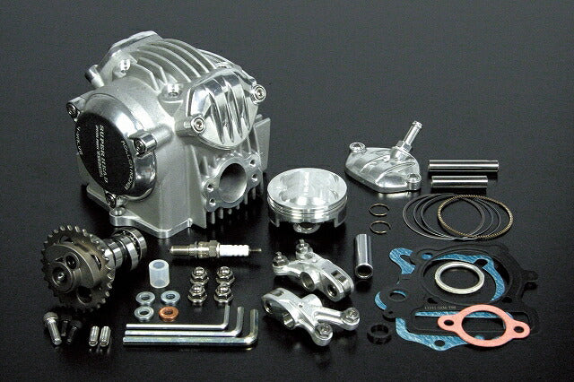 スーパーヘッド 4-バルブ(+R) バージョンアップキット 12V-モンキー (106cc/スカット/デコンプ)