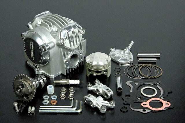 スーパーヘッド 4-バルブ(+R) バージョンアップキット 12V-モンキー (106cc/H･V･VASシリンダー用)