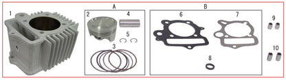 Cylinder Kit (124cc/Plated/Forged) 12V Monkey (Super+R/R-Stage+D Exclusive)