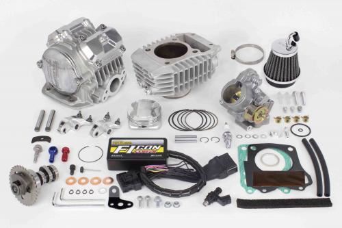 Superhead 4V+R Combo Kit 181cc (Silver) (Big Throttle Body)