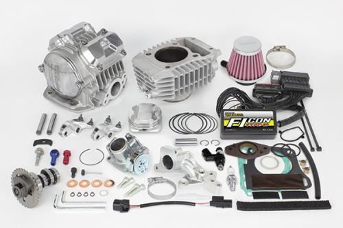 Super Head 4V+R Combo Kit 181cc (Silver) (Big Throttle Body)