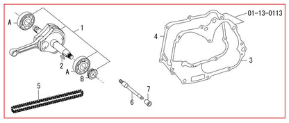 Stroke Up Crankshaft Kit (50) Monkey (FI)