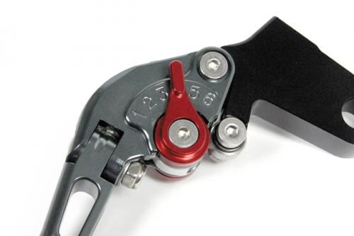 Aluminum Billet Folding Clutch Lever Gunmetal Ninja 250/R