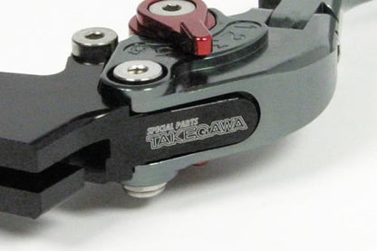 Aluminum Billet Folding Clutch Lever Gunmetal Ninja 250/R