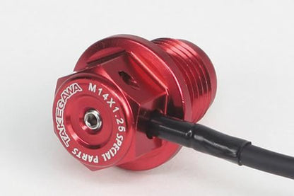 アルミドレンボルト ネオジウム磁石付 レッド M14×P1.25 汎用