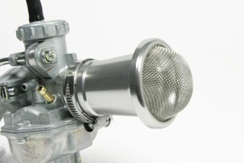 ビレットエアファンネル ネット付き シルバー 取付径32mm