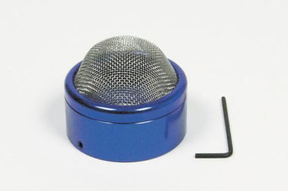 ビレットエアファンネル ネット付き ブルー 取付径43mm