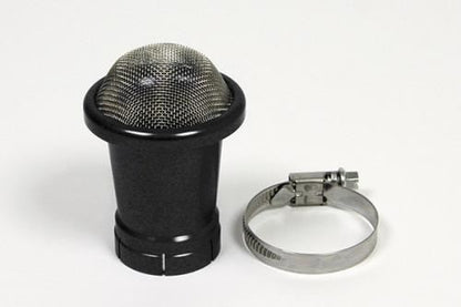 Billet Air Funnel with Net, Black, 32mm Mounting Diameter