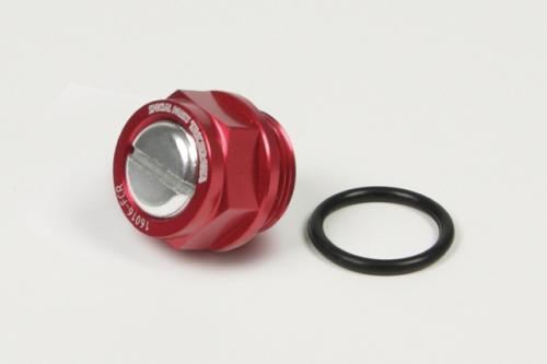 Carburetor Drain Bolt with Magnet, Red