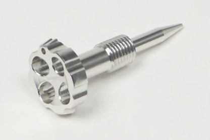 Machined Aluminum Air Screw for KEIHIN PC18/TC20, Silver
