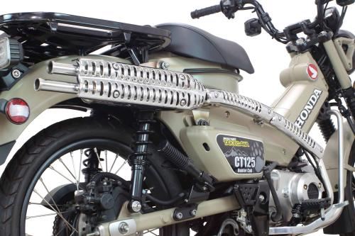 スクランブラーマフラー ステンレス製 政府認証 CT125 ハンターカブ