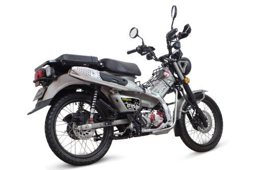 Sports Muffler (Normal Look) Stainless Steel, Government Certified for CT125 Hunter Cub