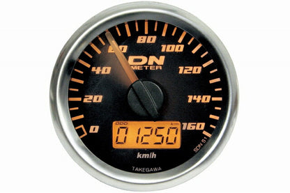 φ48 Small DN Speedometer DC/AC12V/Orange LED/JIS Cable
