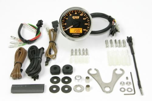 Small DN Tachometer Orange LED Universal (12V Only)