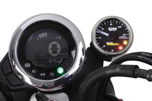 φ48スモールDNタコメーターキット 12500RPM レブインジケーター付 モンキー125