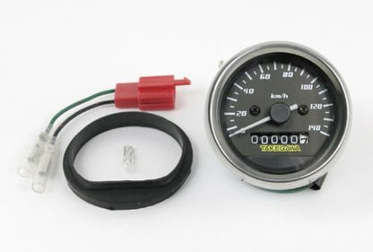 スピードメーター Dタイプ ブラック&ホワイト モンキー ゴリラ エイプ50/100