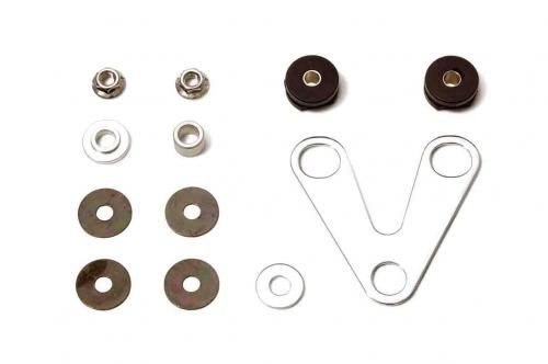 Rubber-mounted meter stay