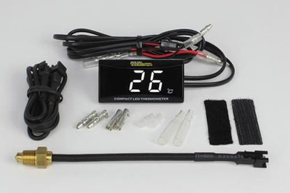 Compact LED Thermometer Kit with PT1/8 Temperature Sensor, Universal (for DC12V vehicles)