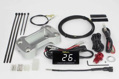 Compact LED Thermometer Kit 2 Silver CT125 GROM MSX125 Monkey 125 Dax 125
