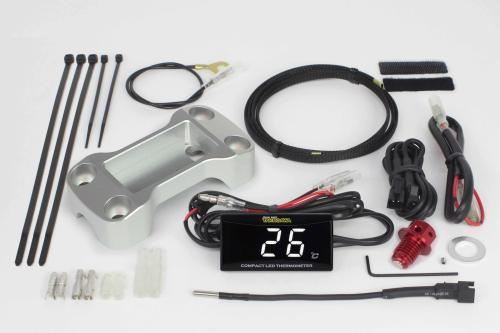 Compact LED Thermometer Kit 2 Silver CT125 GROM MSX125 Monkey 125 Dax 125