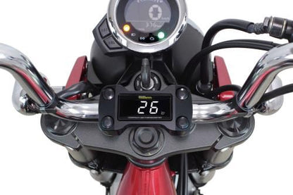 Compact LED Thermometer Kit 2 Black for CT125 GROM MSX125 Monkey 125 Dax 125
