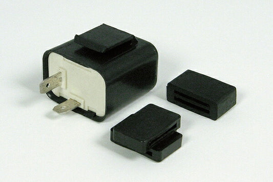 ワイドレンジフラッシャーリレー（2極タイプ） 2W～80W マウントラバー2種付(平行･直交)