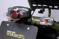 Blaze Turn Signal Honda Square Type 2-Piece Set Clear Lens NSR, XR50M, Zoomer, etc. 10W, 15W included